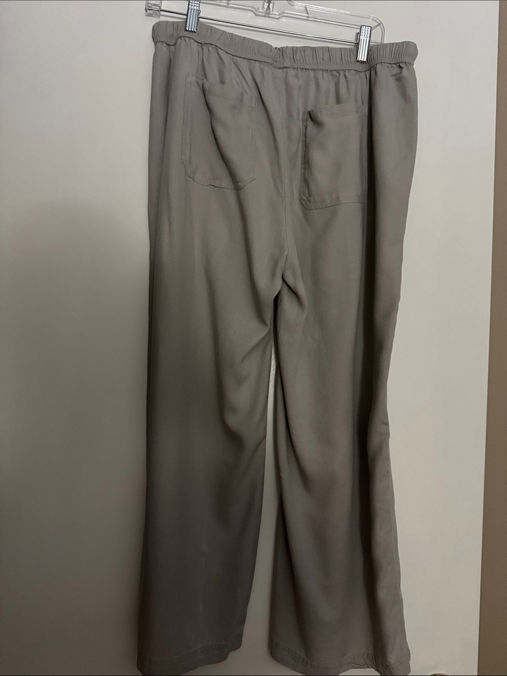 Everyday Wide-Leg Drawstring Pants - Taupe - Picture 2 of 4